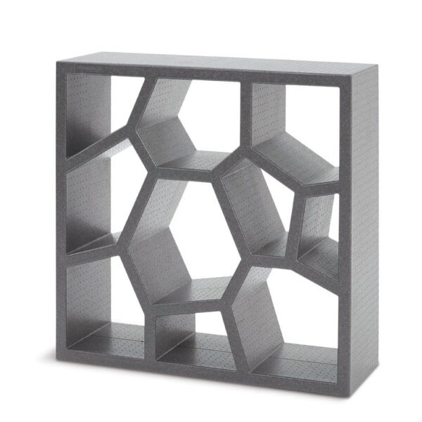 Opus Incertum Bookcase by Casamania & Horm – Modular Design by Sean Yoo with Recyclable Expanded Polypropylene