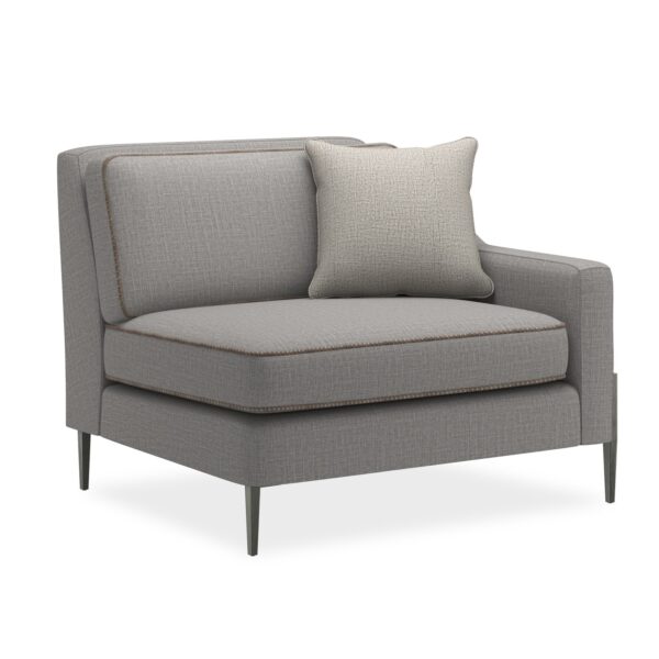 Stylish Remix Right Arm Chair by Caracole, perfect for upscale living rooms.