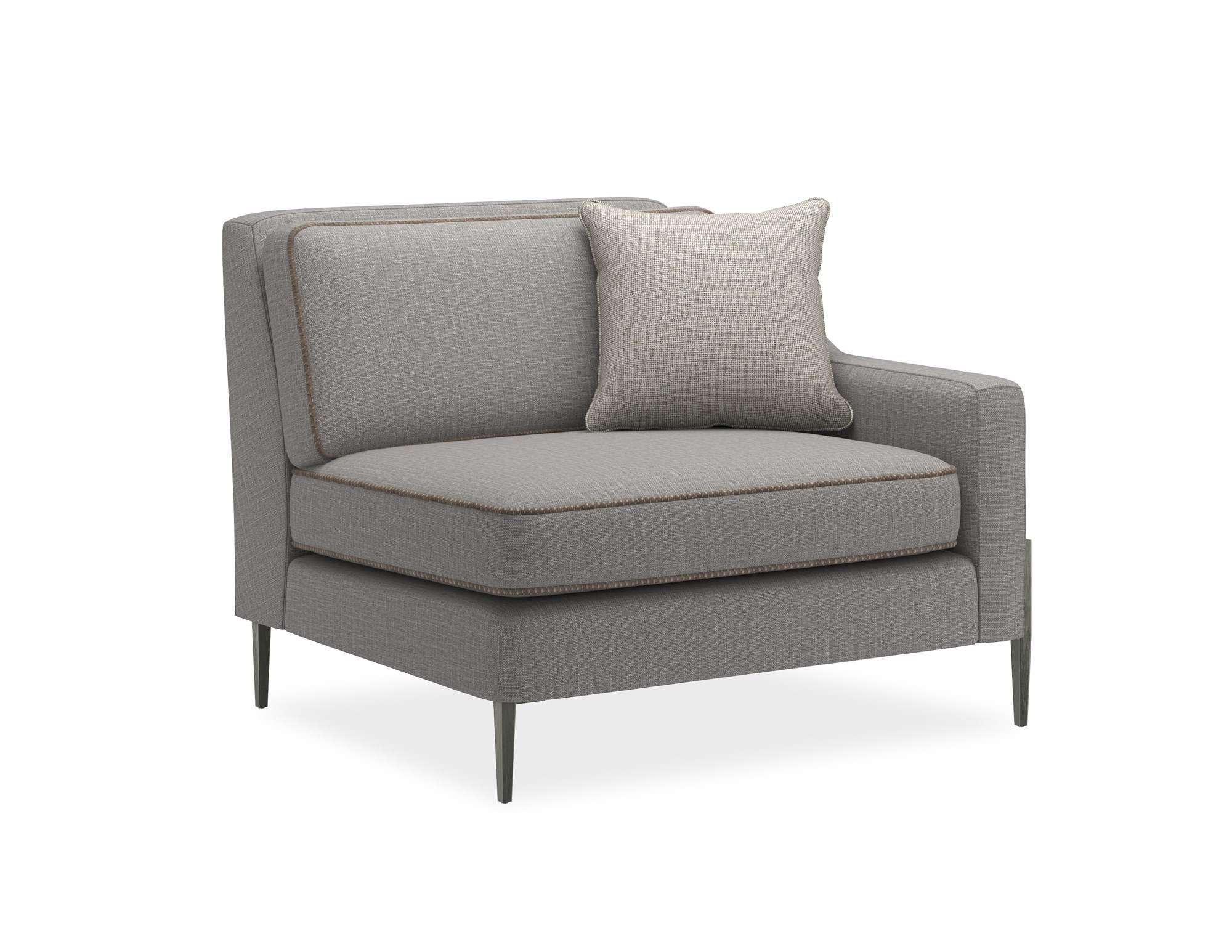 Stylish Remix Right Arm Chair by Caracole, perfect for upscale living rooms.