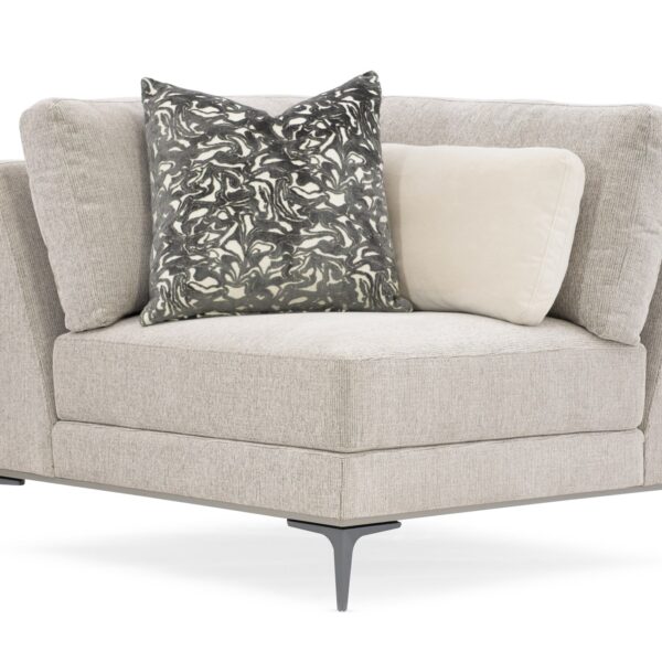 Stylish Remix Right Arm Chair by Caracole, perfect for upscale living rooms.