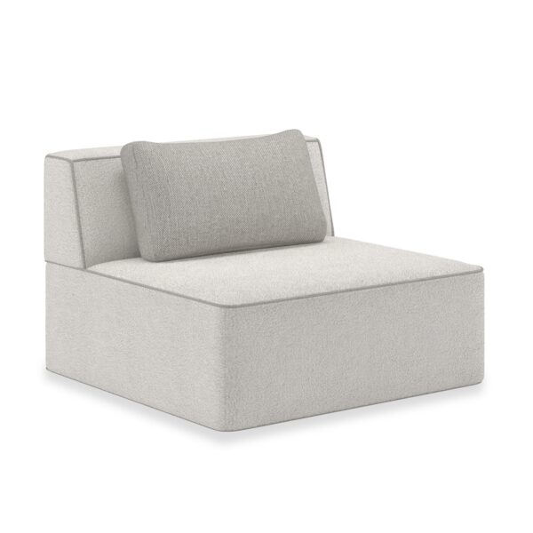 Enhance your decor with the Marbella Armless Chair by Caracole, offering a sleek design and sophisticated charm for any room.
