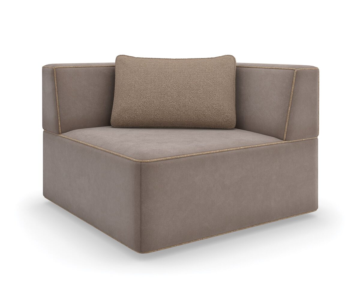 Complete your sectional with the Marbella Corner Wedge by Caracole, a stylish and refined piece that adds balance and beauty to your space.