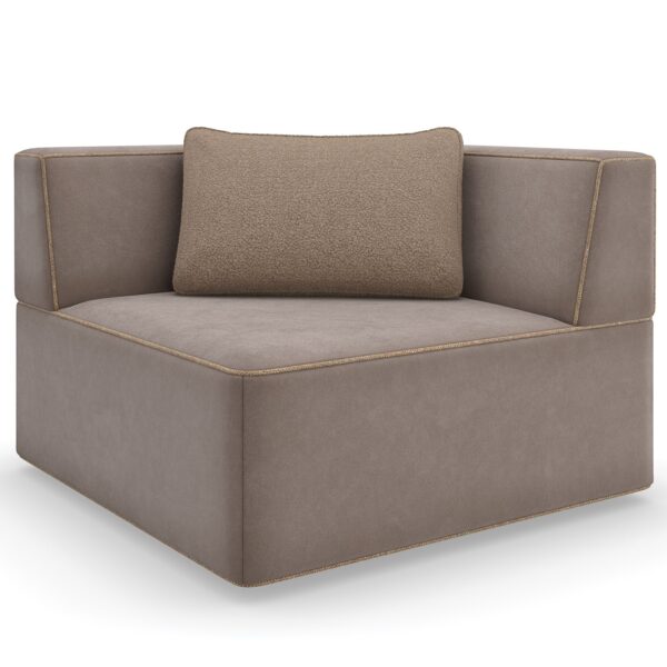Complete your sectional with the Marbella Corner Wedge by Caracole, a stylish and refined piece that adds balance and beauty to your space.