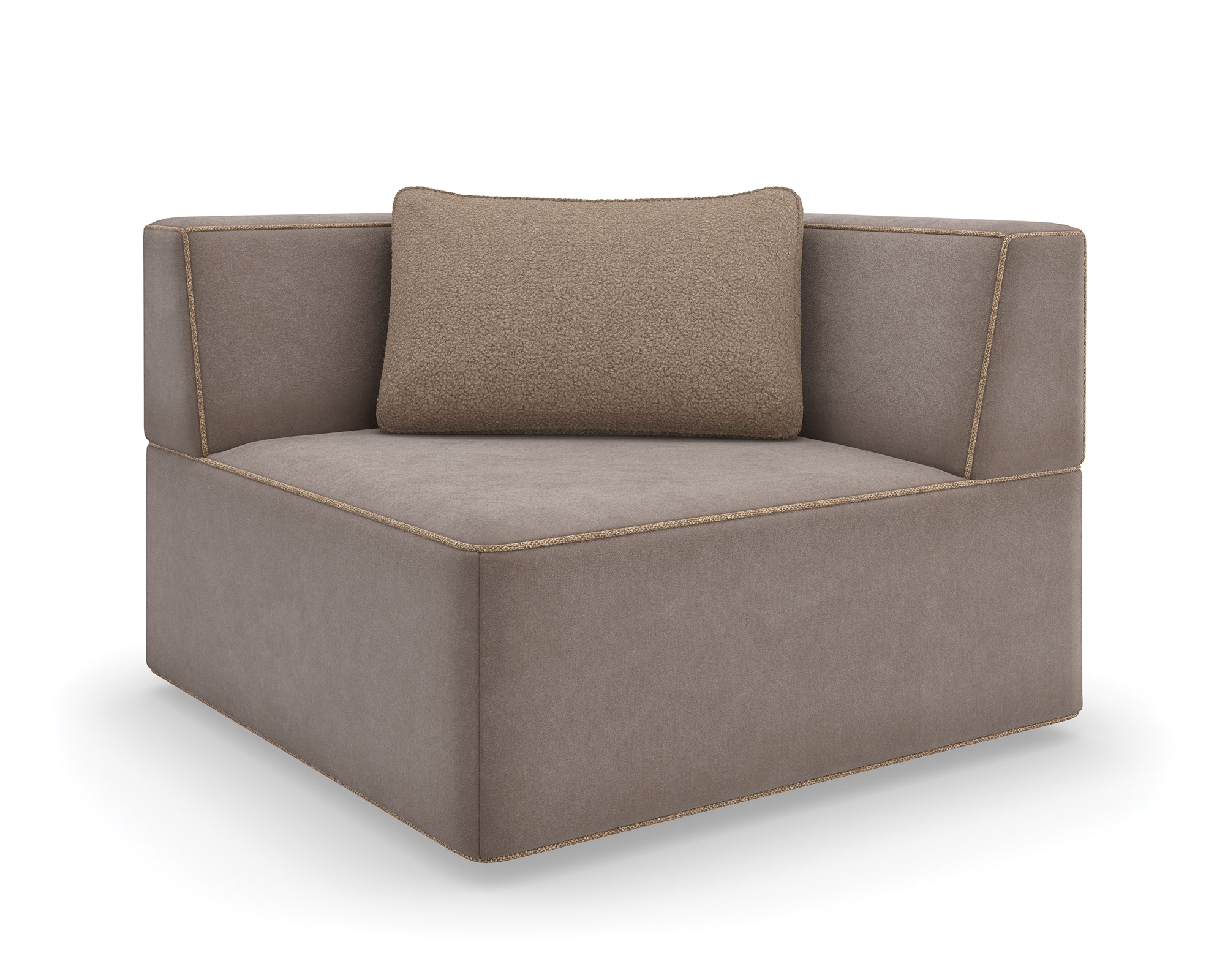 Complete your sectional with the Marbella Corner Wedge by Caracole, a stylish and refined piece that adds balance and beauty to your space.