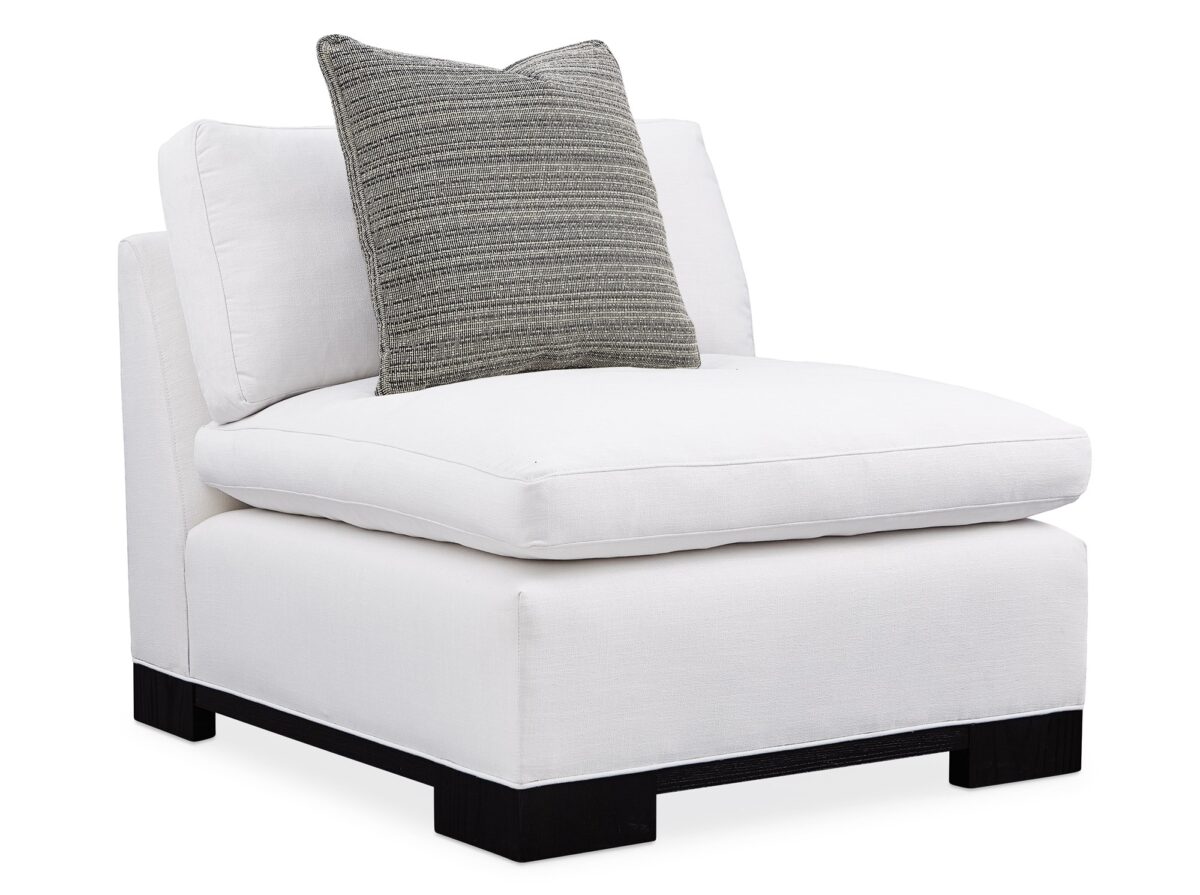 Add a touch of elegance with the Refresh Armless Chair by Caracole, blending sleek design and refined comfort for any modern setting.