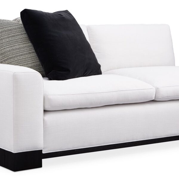Indulge in the elegance of the Refresh Left Arm Loveseat by Caracole, combining sleek design with luxurious comfort for a refined living space.