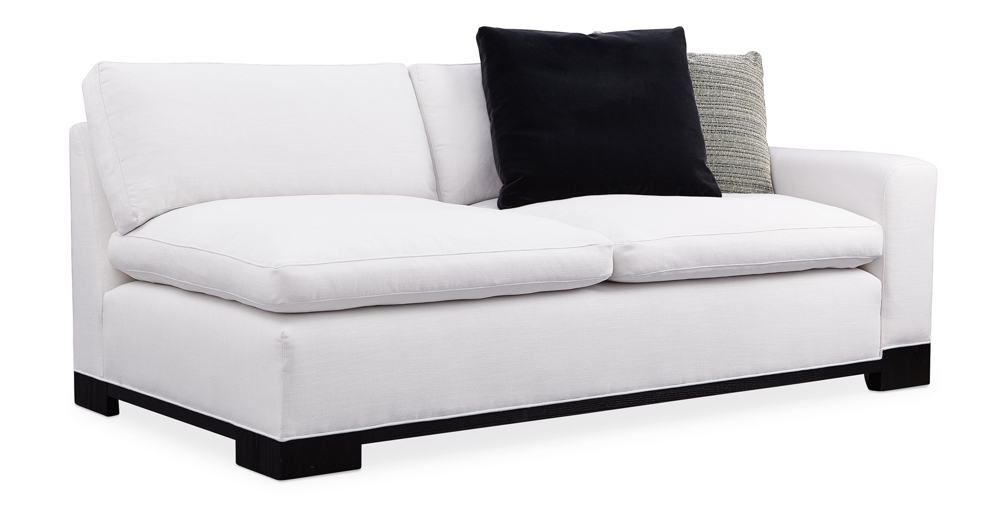 Refresh Right Arm Loveseat by Caracole, where contemporary design meets luxurious comfort for a sophisticated living experience.
