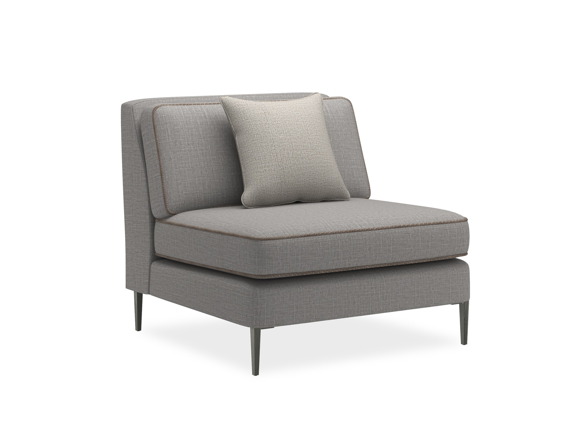 Elevate your space with the Remix Armless Chair by Caracole, offering sleek lines and refined style for a chic, contemporary look.