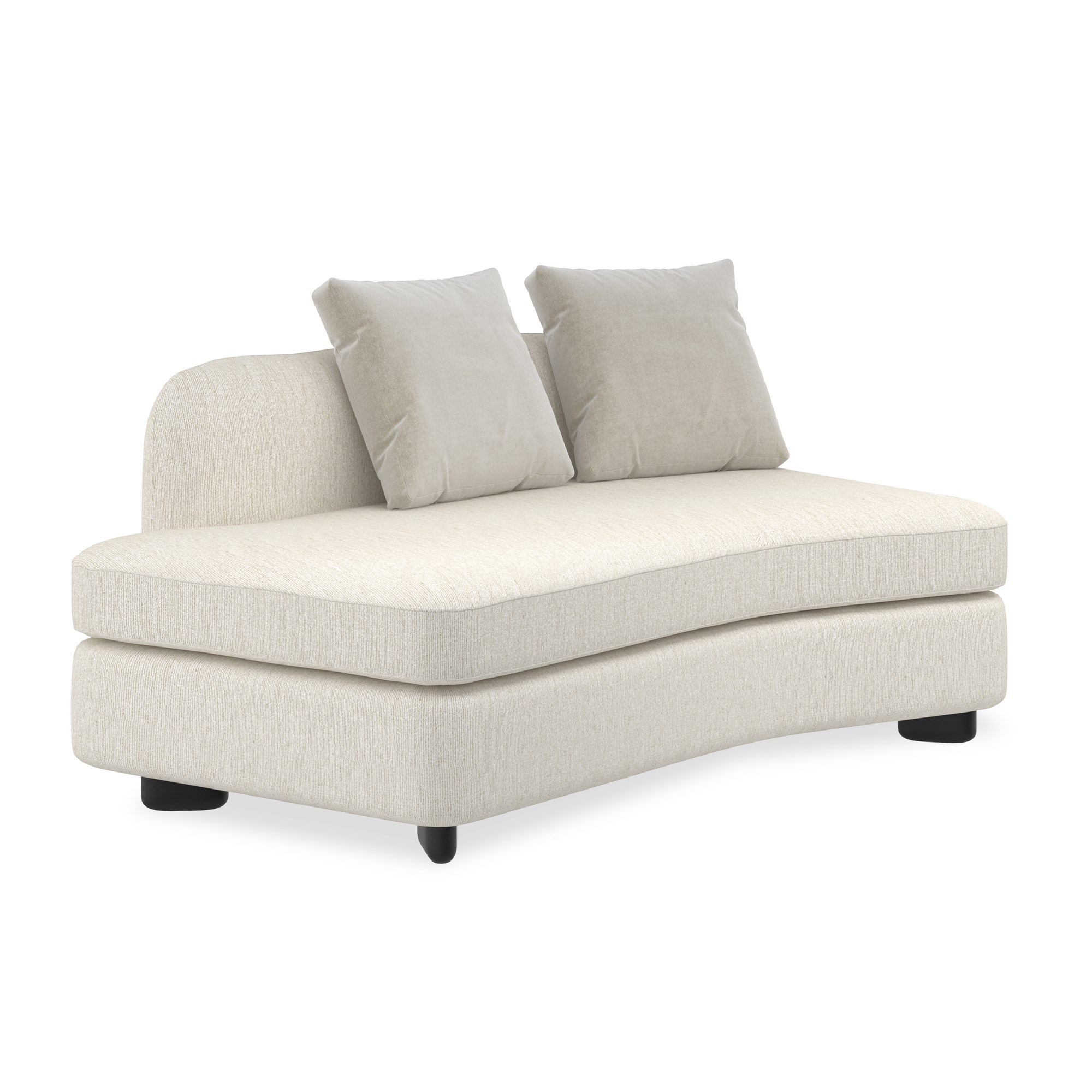 Lumi LAF Chaise UPH-424-LH2-A by Caracole – Modern, luxurious chaise for sophisticated living rooms.