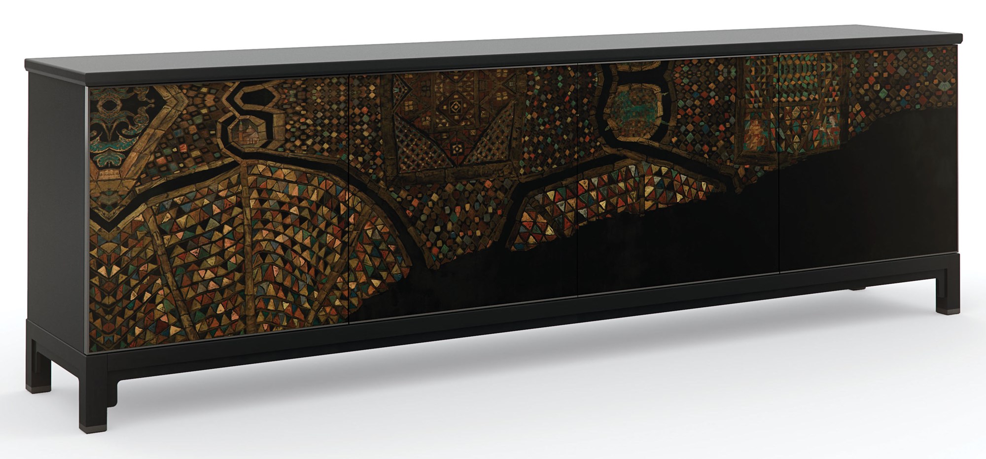 Mosaic by Caracole with a stylish, intricate design.