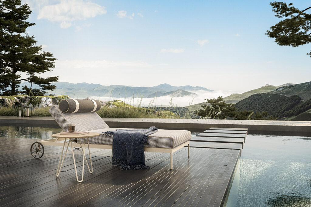 “Levante Out outdoor lounge chair by Pianca – minimalist Italian design with comfort focus”