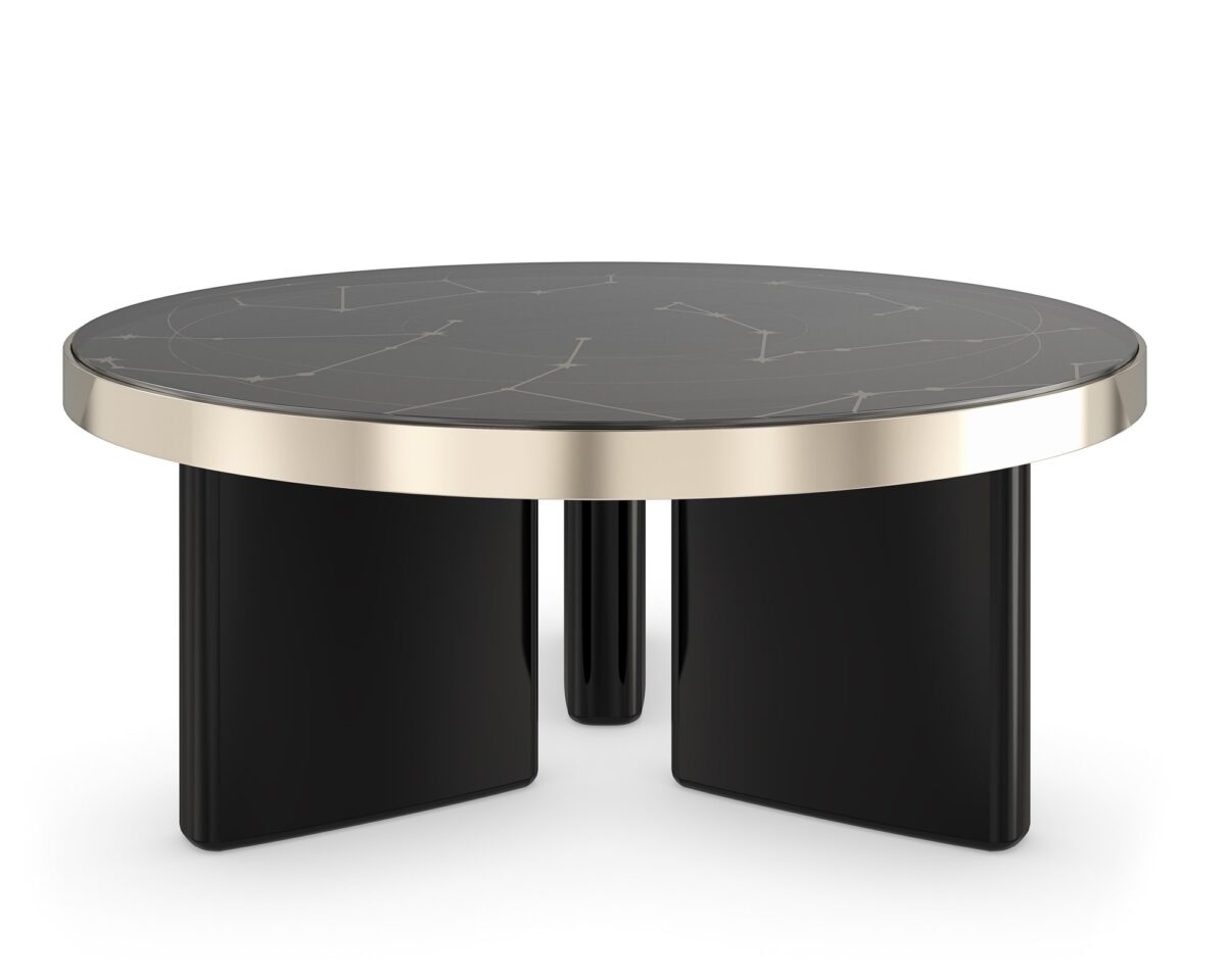 Umbra Large Cocktail Table by Caracole with a modern, elegant design.