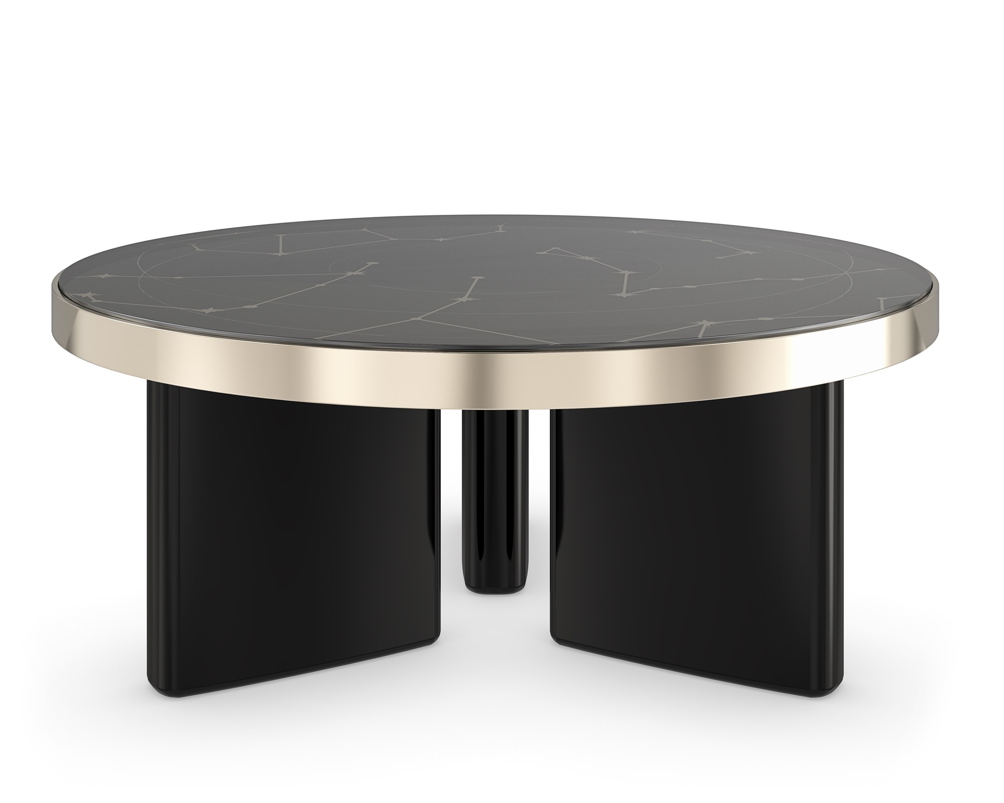 Umbra Large Cocktail Table by Caracole with a modern, elegant design.
