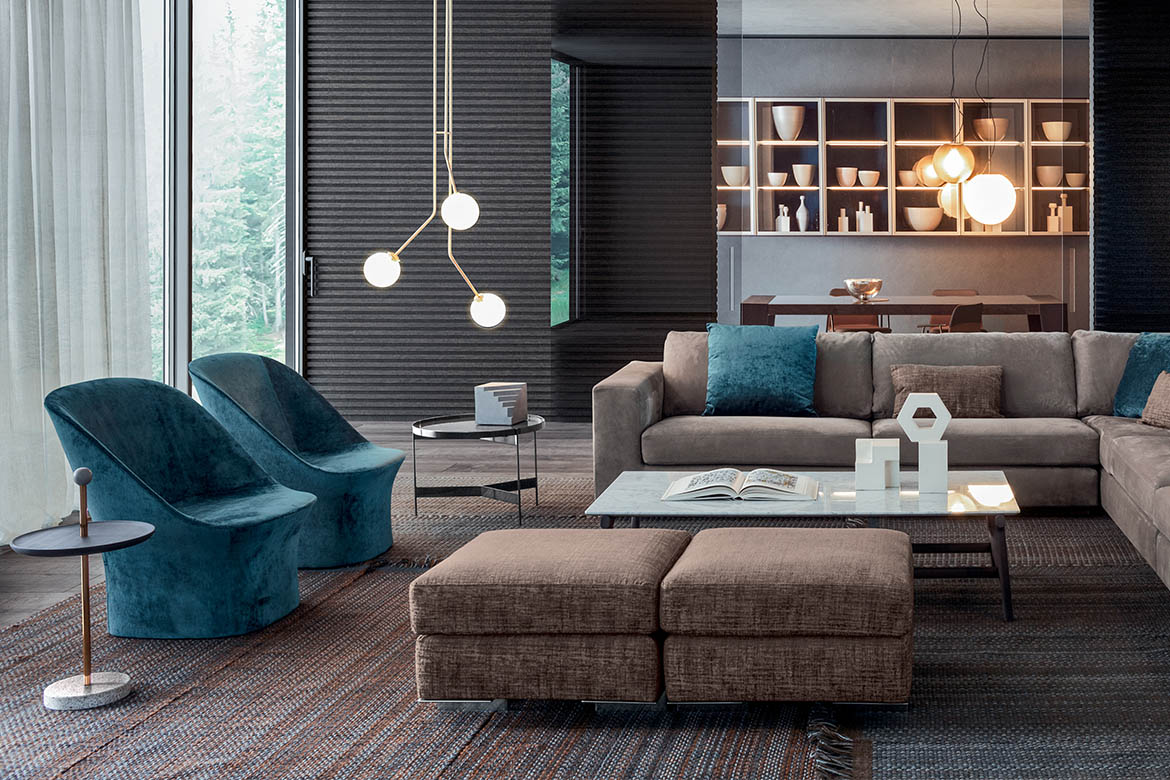 “Esse Lounge by Pianca modern Italian lounge chair – sleek design with plush cushions and refined upholstery”