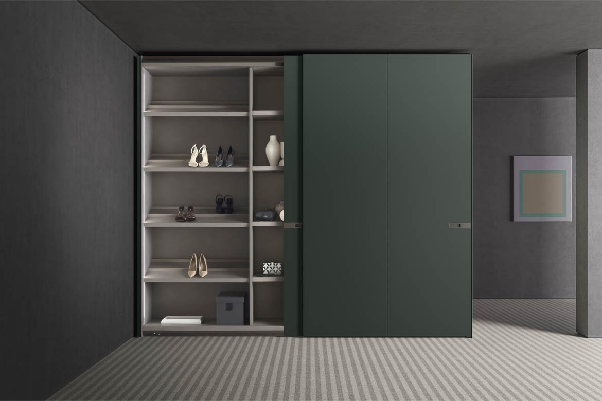 “Icona by Pianca – modern Italian wardrobe with sleek doors and minimalist design”