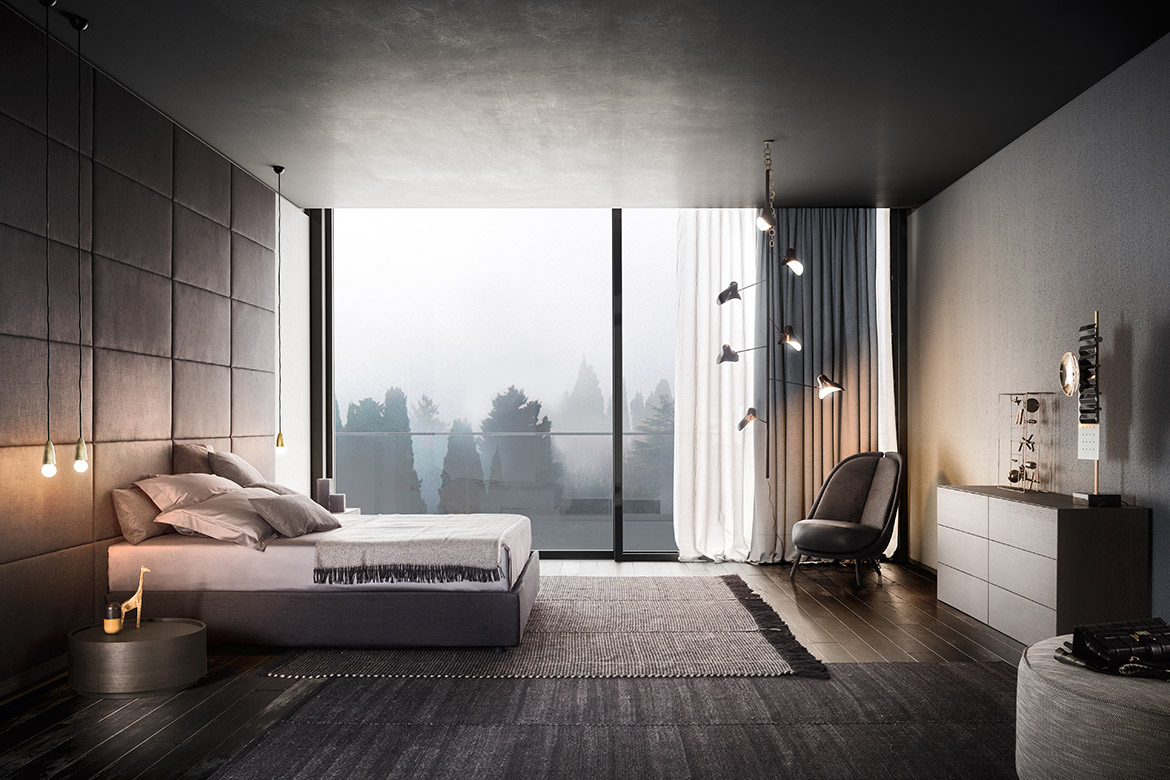 “Upholstered Wall Panels by Pianca – modern Italian padded wall panels with luxurious fabric covering”