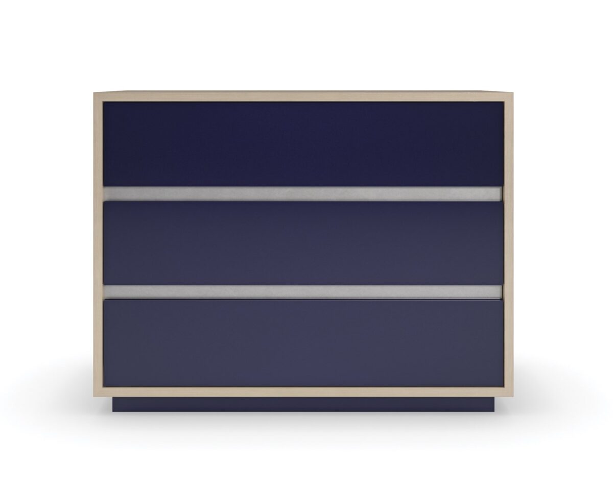 Contemporary large nightstand with a refined finish and ample storage, FROM VITA Large Nightstand by Caracole.