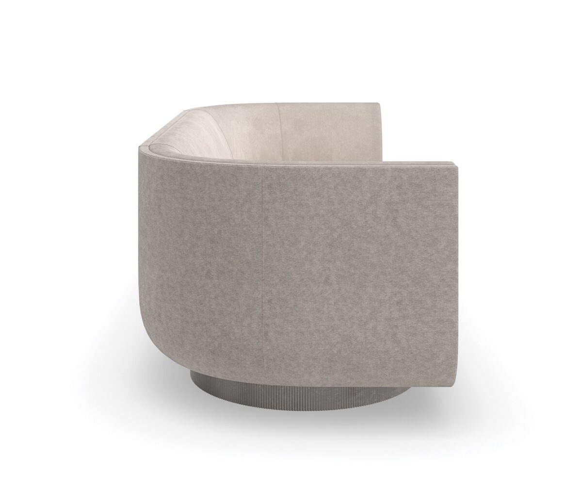 "Stylish and contemporary Clipper Sofa by Caracole, featuring sleek lines and plush cushions, perfect for adding elegance to any modern living space."
