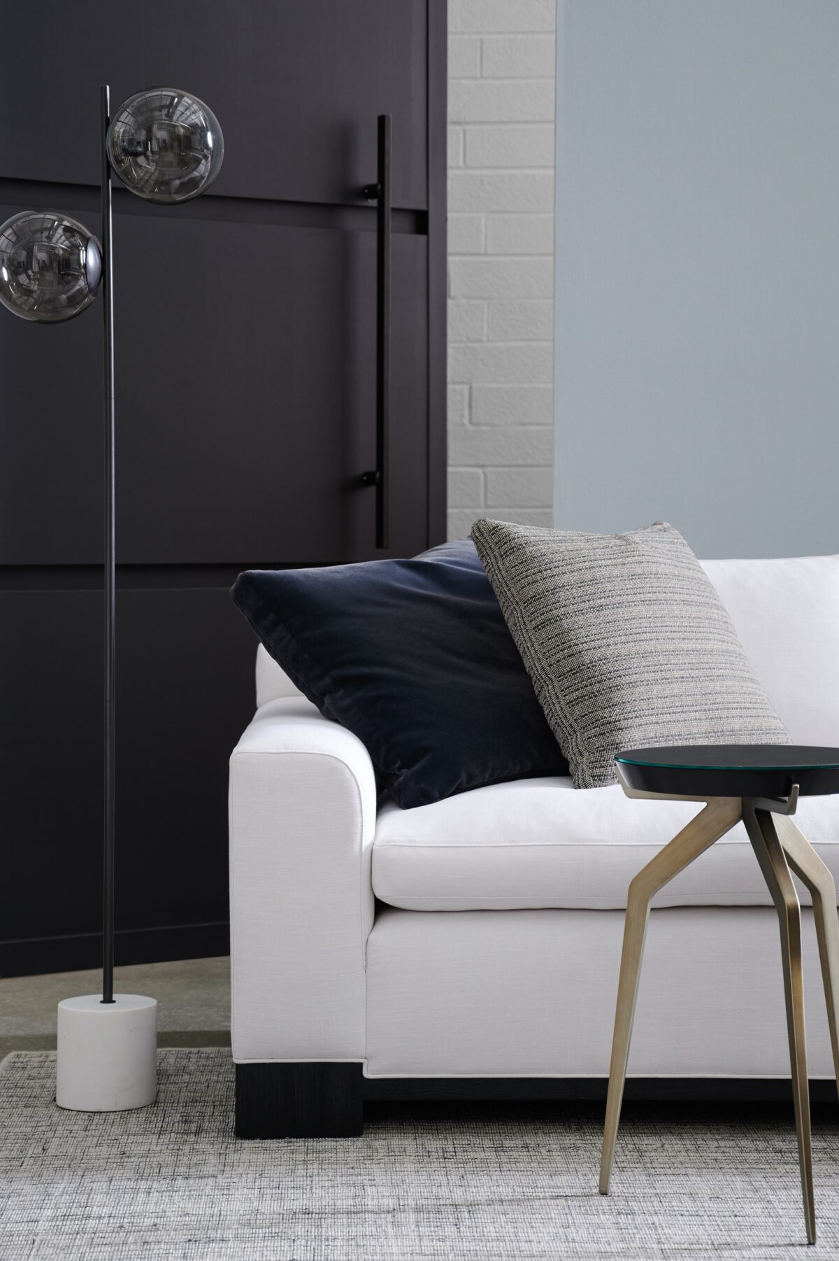 Indulge in the elegance of the Refresh Left Arm Loveseat by Caracole, combining sleek design with luxurious comfort for a refined living space.