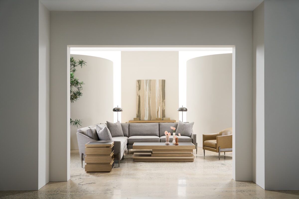 Elevate your space with the Remix Armless Chair by Caracole, offering sleek lines and refined style for a chic, contemporary look.