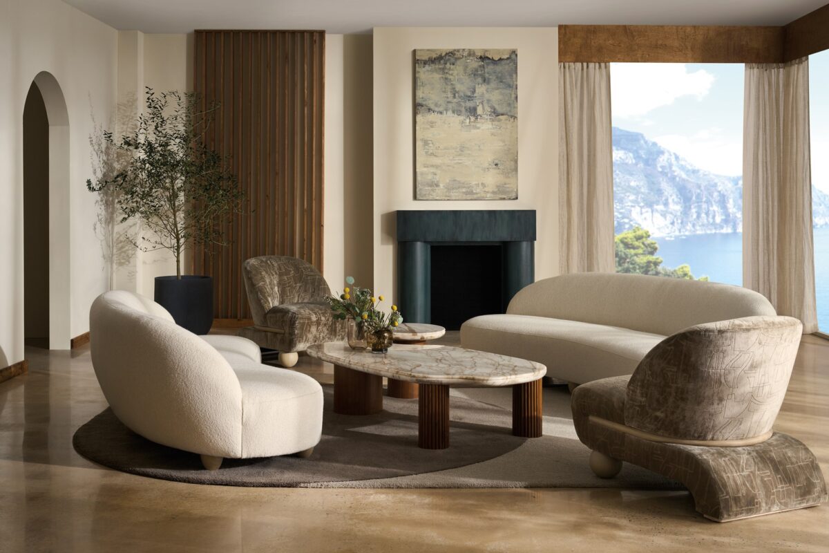 Seychelles Cocktail Table by Caracole with an elegant, tropical-inspired design.