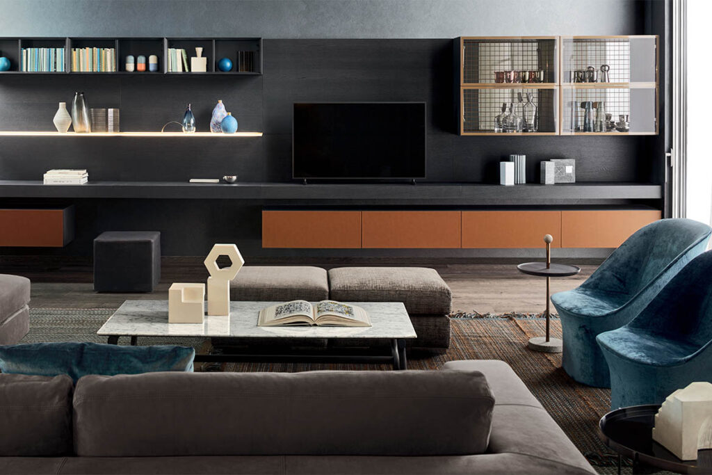 “People by Pianca modern Italian wardrobe system – sleek minimalist design in lacquered finish”