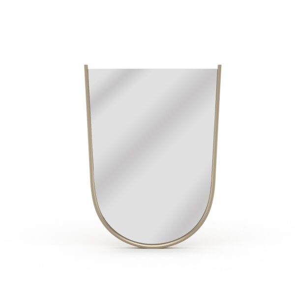 "Elegant and modern Oblique Mirror by Caracole, featuring a sleek, geometric design with luxurious finishes that add sophistication to any room."