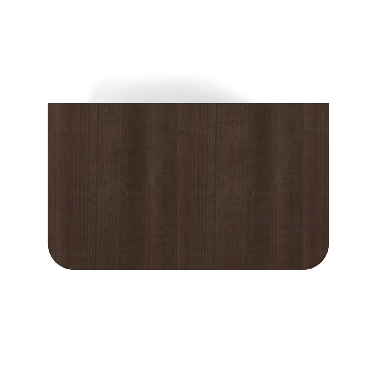 Bachelor Large Nightstand by Caracole — a 32″‑wide masculine nightstand in high‑gloss Otter‑finish Tupelo veneer, featuring three soft‑close drawers with rounded fronts and Champagne‑gold recessed porthole pulls, set on a Dark‑Chocolate plinth base with deep‑finished interiors.