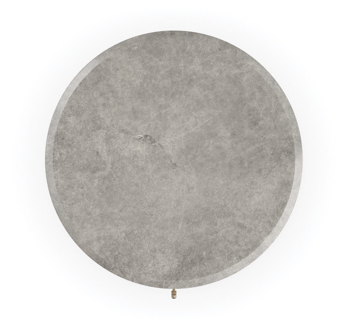Contemporary HANG AROUND side table by Caracole, showcasing a sleek, minimalist top and a striking, open architectural base.