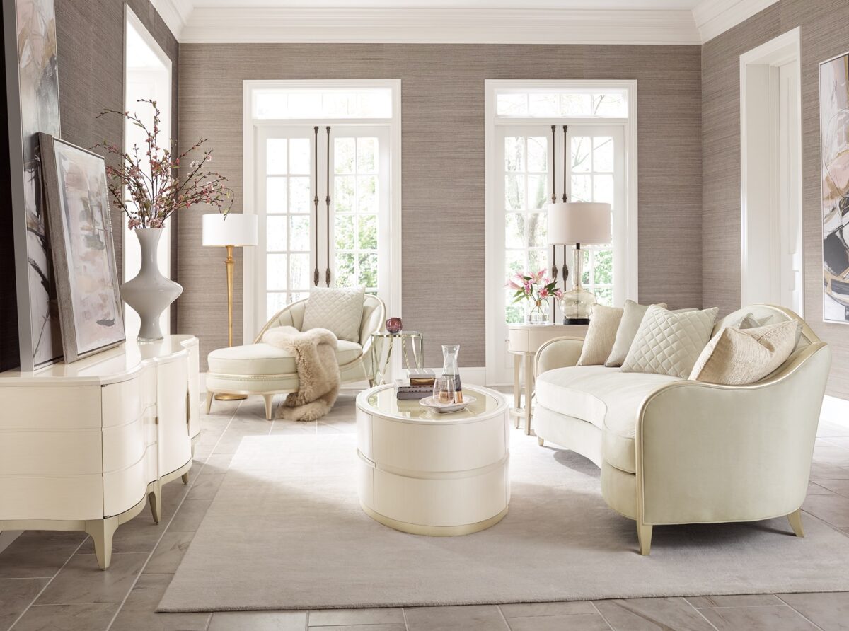"Sleek and sophisticated ADELA collection by Caracole, offering elegant modern furniture with refined design, perfect for contemporary interiors."