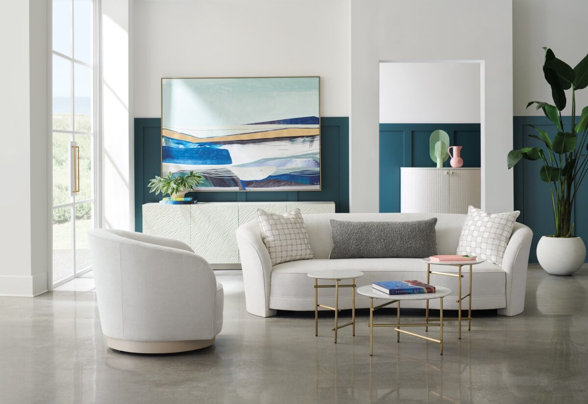 Elevate your home with Ahead of The Curve by Caracole. A perfect fusion of modern design and luxurious comfort, crafted to make a statement in any room.