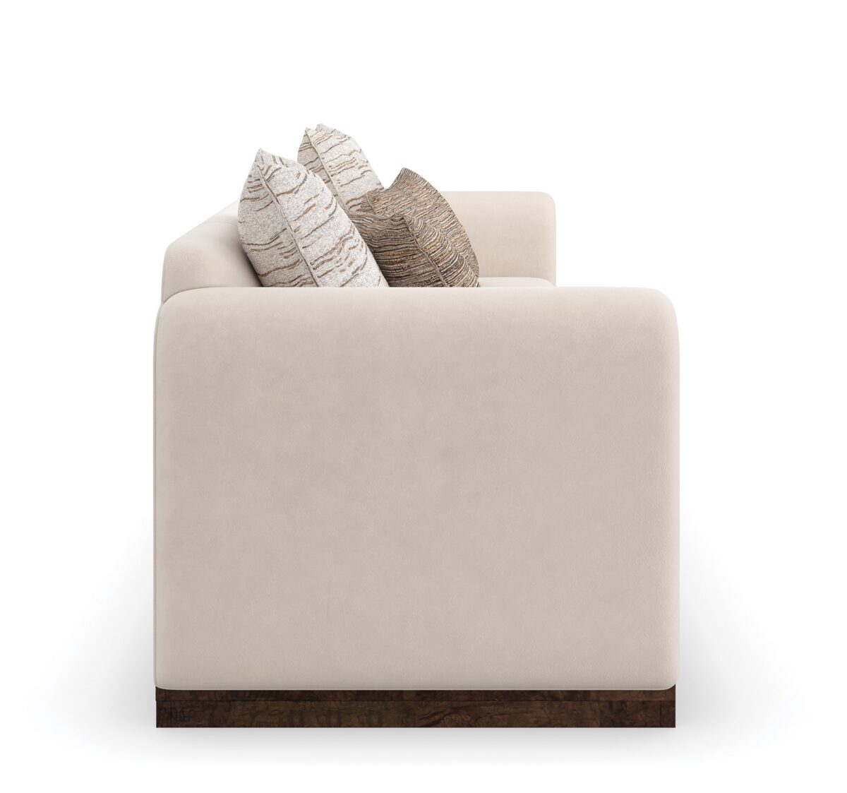 "Elegant and sophisticated Dimitri Sofa by Caracole, featuring plush upholstery and sleek design for a luxurious and comfortable addition to any room."