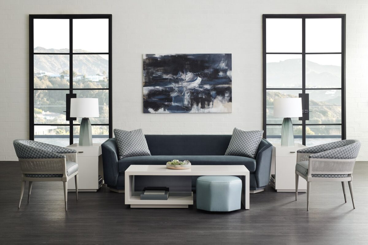 "Elegant and timeless Expressions Sofa by Caracole, featuring refined upholstery and a modern design that enhances any living room with comfort and style."
