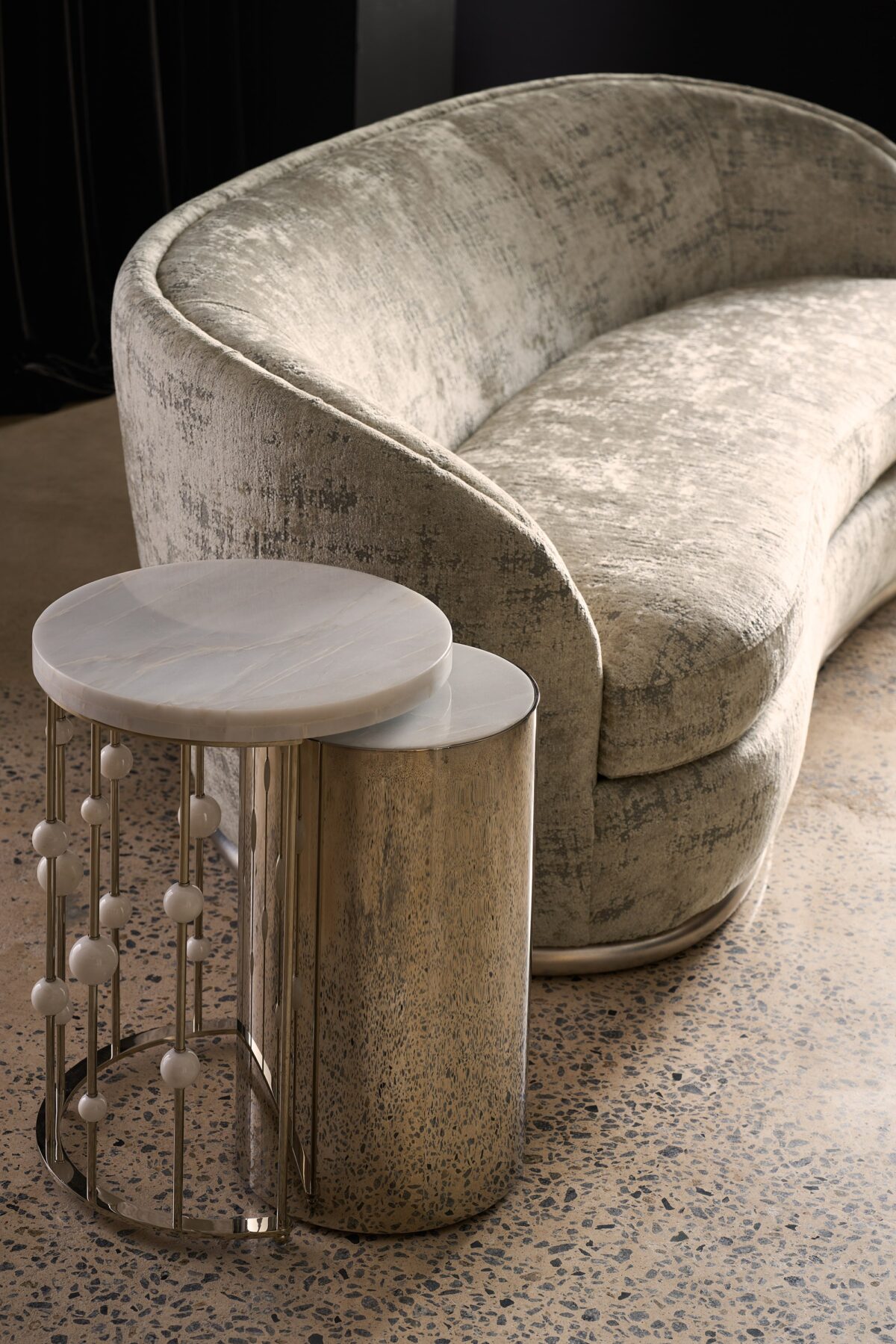 "Stunning and sophisticated Nebula collection by Caracole, offering luxurious designs and plush seating for a modern, elegant living space."