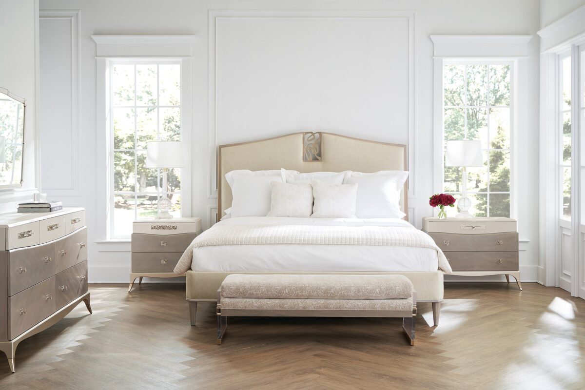 "Elegant and refined Aria collection by Caracole, offering sophisticated furniture with sleek lines and luxurious finishes for a timeless and modern living space."