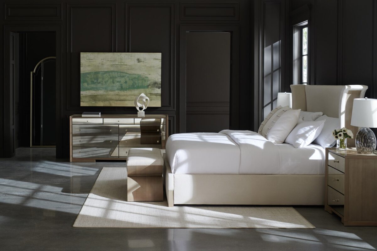 "Striking and elegant Big Reveal collection by Caracole, featuring bold designs and luxurious finishes that make a sophisticated statement in any modern living space."