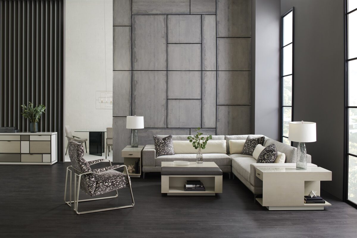 Repetition RAF Loveseat by Caracole – Sophisticated modern design for upscale living spaces.