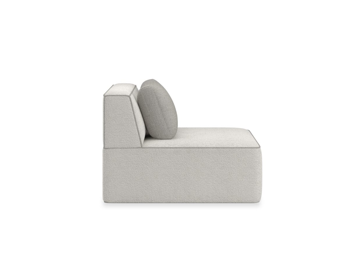 Enhance your decor with the Marbella Armless Chair by Caracole, offering a sleek design and sophisticated charm for any room.