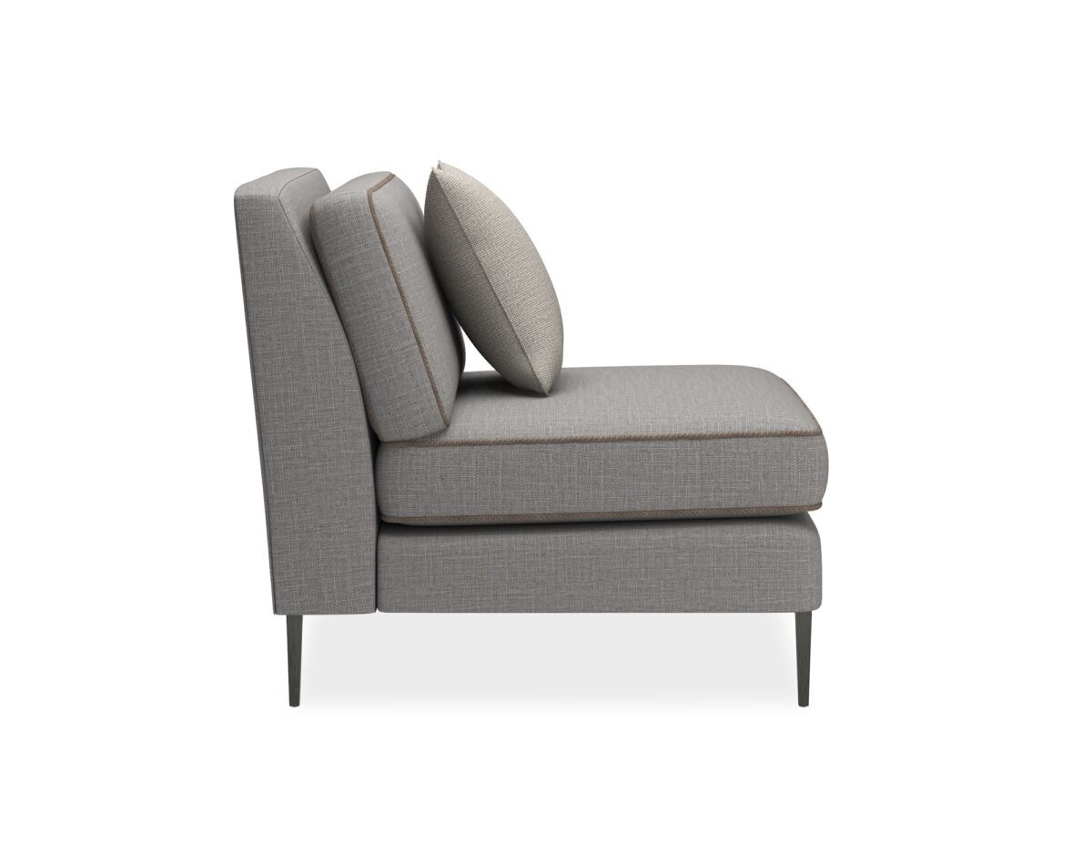 Elevate your space with the Remix Armless Chair by Caracole, offering sleek lines and refined style for a chic, contemporary look.