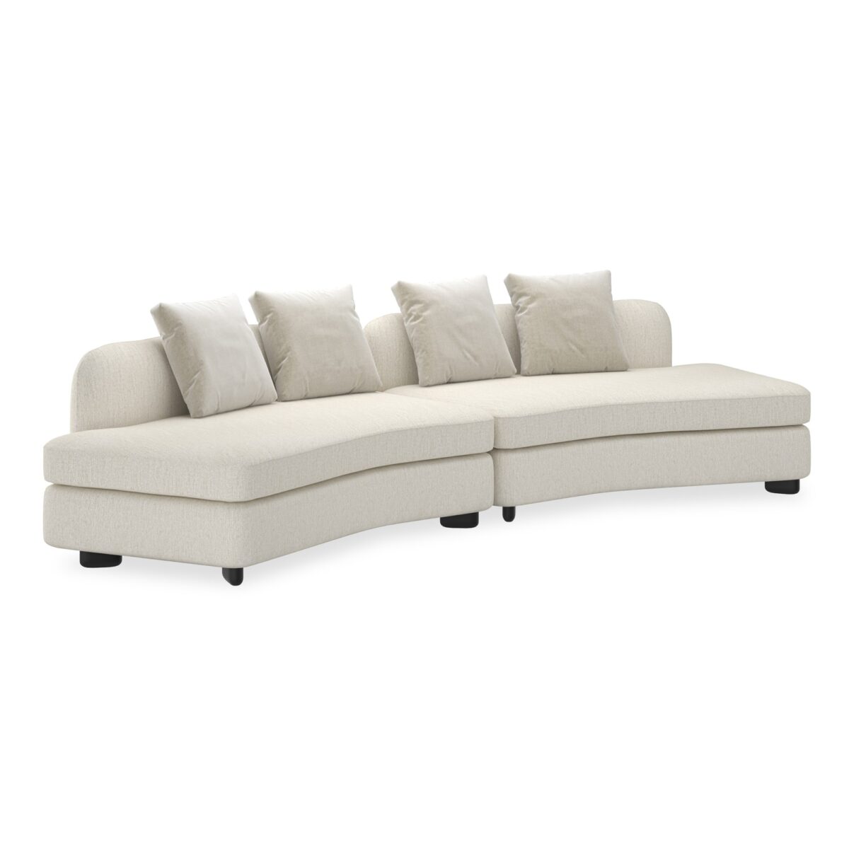 Lumi LAF Chaise UPH-424-LH2-A by Caracole – Modern, luxurious chaise for sophisticated living rooms.