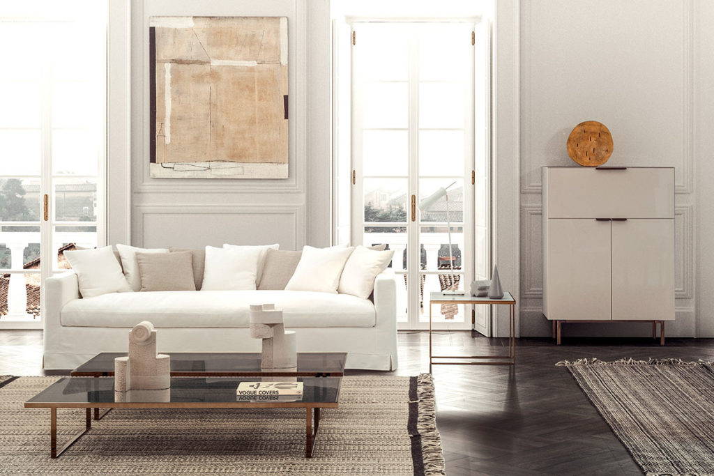 “Italian designer closet – Brema by Pianca with clean lines and elegant storage solutions”