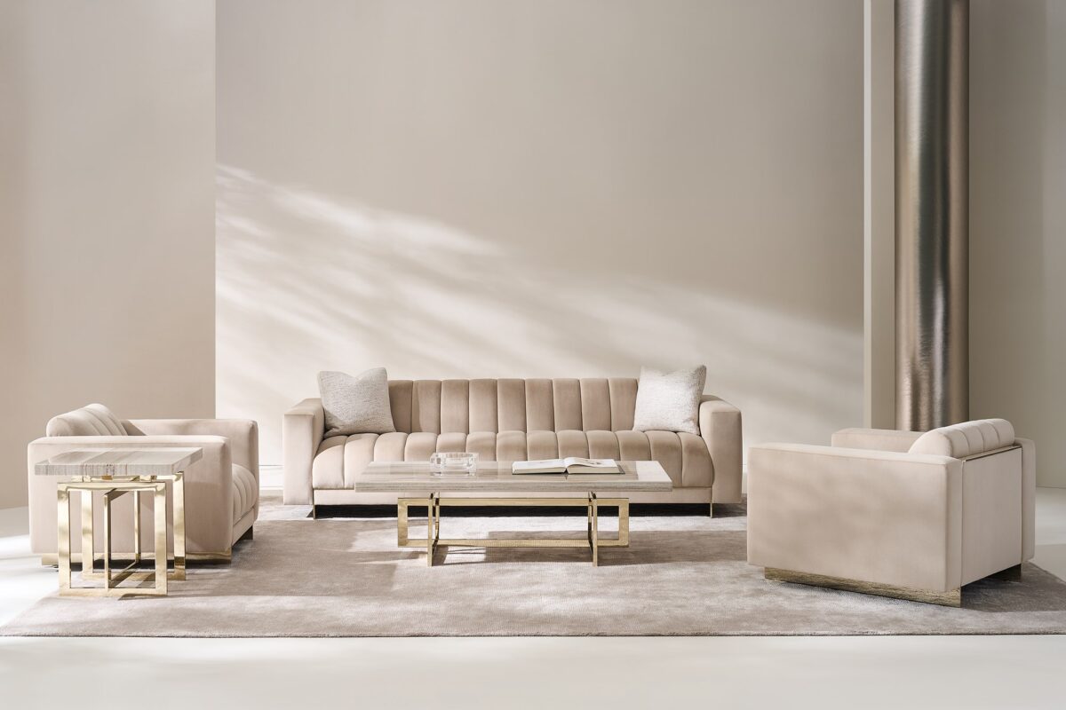 Wish You Were Here End Table by Caracole with modern elegance.