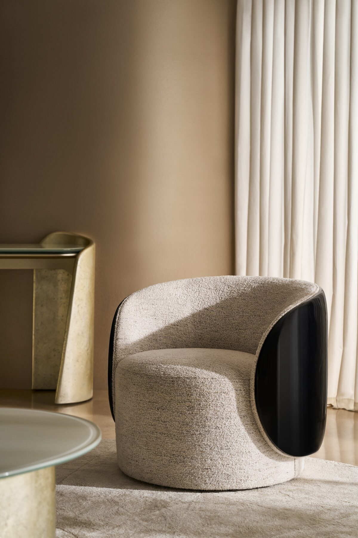 Bauble Console by Caracole with a chic, modern design.