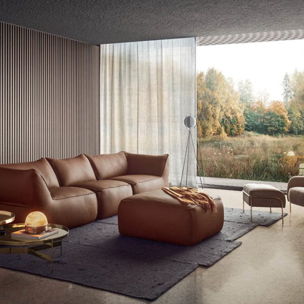 “Contemporary modular sofa – Eden by Pianca featuring customizable seating and refined craftsmanship”
