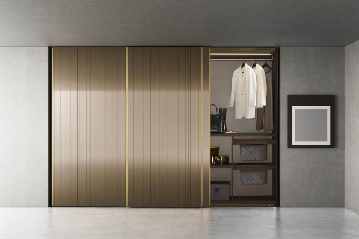 “Pianca Raggio – contemporary storage cabinet featuring textured doors and refined craftsmanship”
