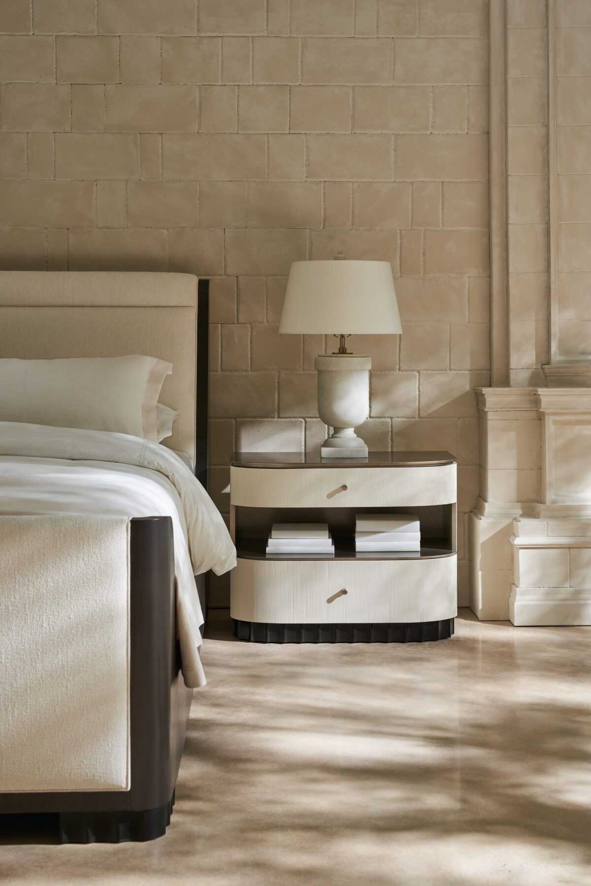 Bedroom furniture from the Deep Sleep collection by Caracole, designed for serene elegance and comfort.
