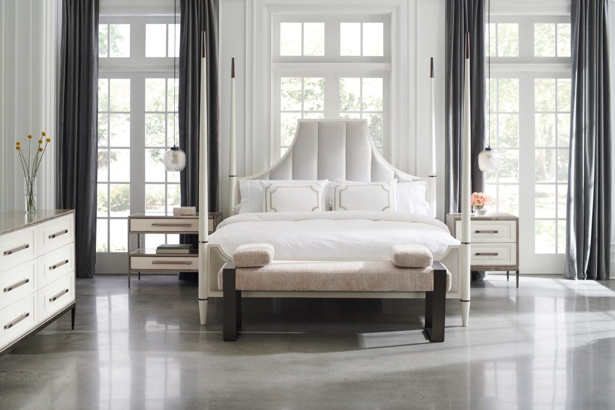 DUAL IMPRESSIONS by Caracole, a versatile furniture piece that plays with contrasting elements to create a unique and eye-catching design.