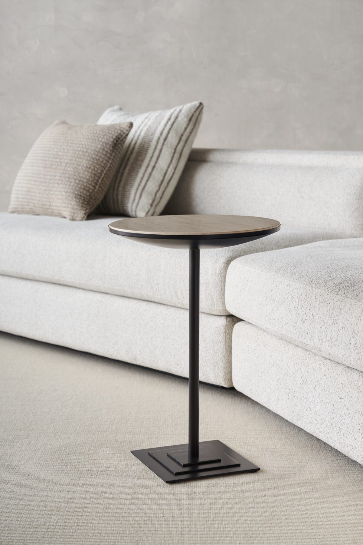 The Unity Armless Loveseat by Caracole (model M140-022-AL1-A) is a refined modular piece from the Caracole Modern Principles collection. It embodies a modern European aesthetic, characterized by clean lines, organic textures, and a harmonious blend of materials.