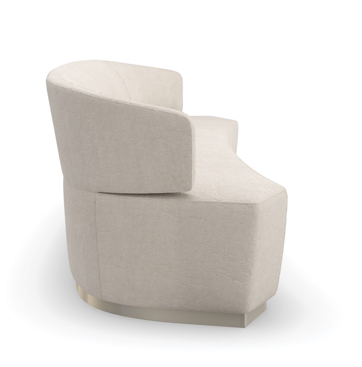 "Elegant and refined Olympia Sofa by Caracole, featuring plush upholstery and a contemporary design that adds timeless sophistication and comfort to any space."