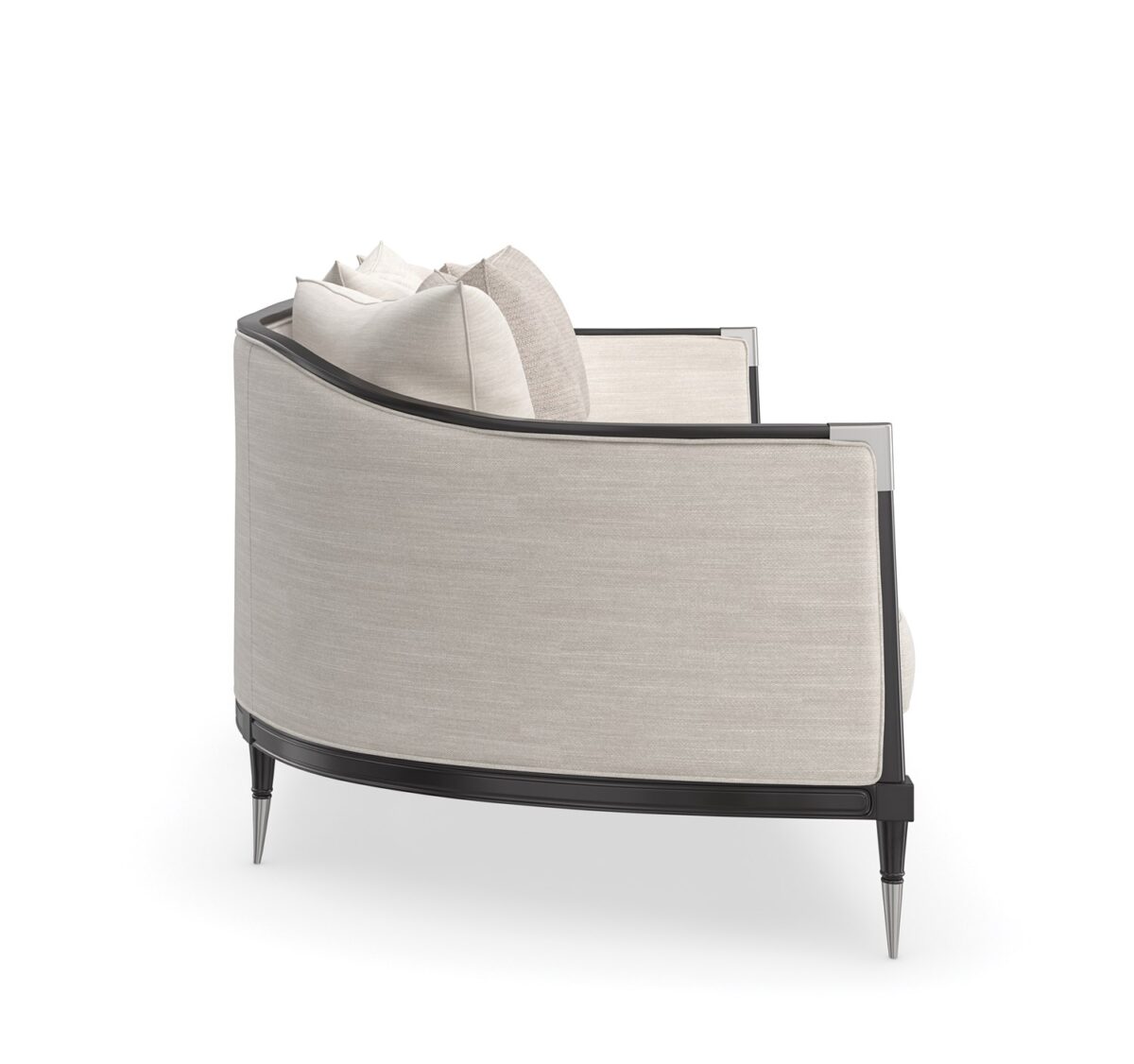 "Chic and bold Splash of Flash Sofa by Caracole, featuring eye-catching design elements and luxurious upholstery to make a stylish statement in any modern space."